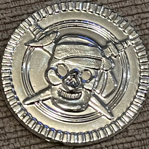 Silver Skull Coin Accessory - Picture 2 of 9